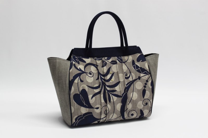 画像2: デニムトート＝リップ　［カラー：更紗］ (2)