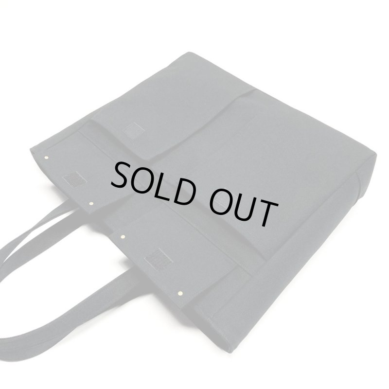 画像2: B４仕様帆布トート＝メニー　［カラー：黒］ (2)