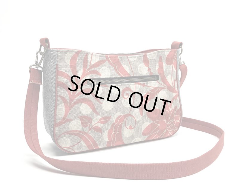 画像2: デニム製＝パターンショルダー　［カラー：赤更紗×シャンブレー］ (2)