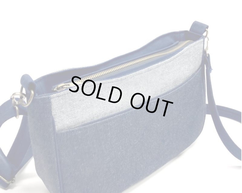 画像3: デニム製＝パターンショルダー　［カラー：インディゴ×シャンブレー］ (3)