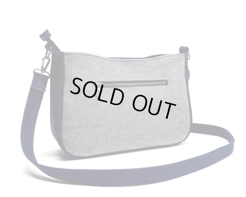 画像2: デニム製＝パターンショルダー　［カラー：インディゴ×シャンブレー］ (2)