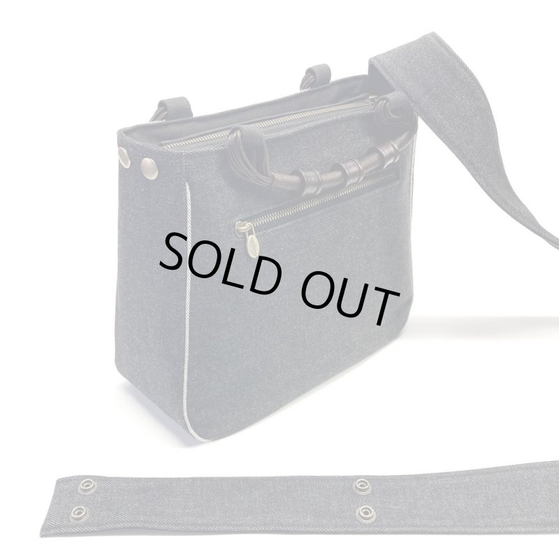 画像2: デニム製ショルダー＝マース　［カラー：黒デニム］ (2)