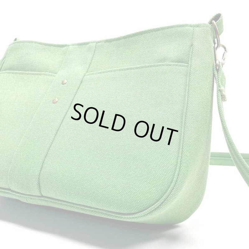 画像4: 帆布ショルダー＝メルシー　［カラー：緑］ (4)