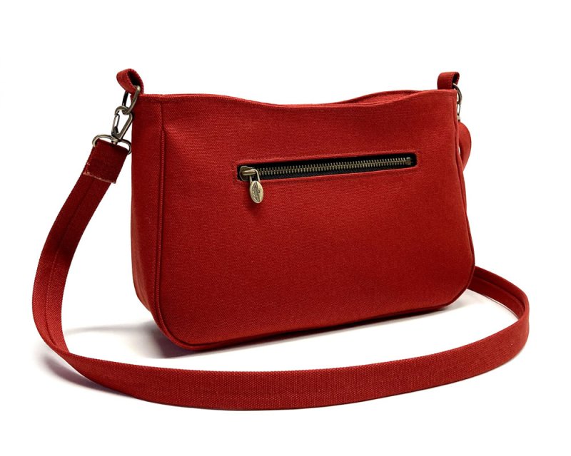 画像4: 帆布ショルダー＝メルシー　［カラー：赤］ (4)